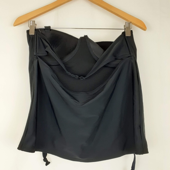 OLD NAVY BLACK Underwire Tankini Swimsuit Top XL - Picture 6 of 7